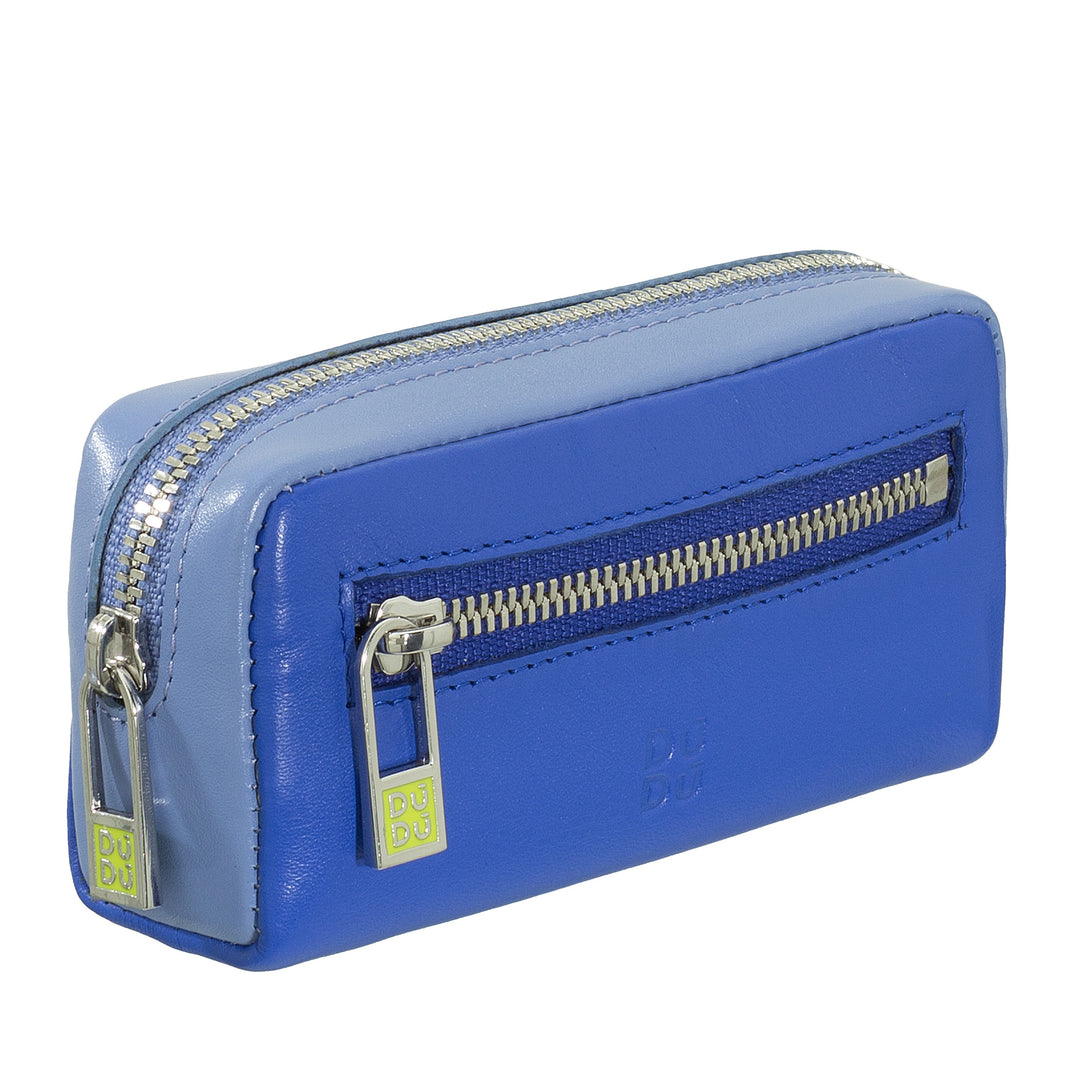 Colorful unisex key ring in genuine calf leather by DUDU