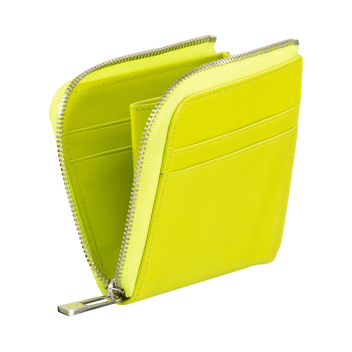 DUDU læderpung til mænd med lynlås, lille kompakt damepung, ekstern lynlås, mønt- og kortholder