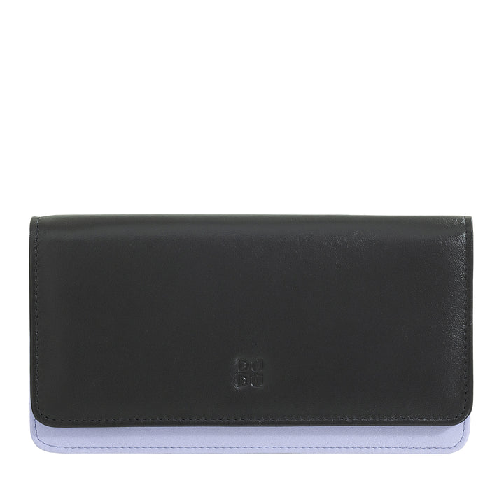 DUDU Stor damepung i flerfarvet blødt læder RFID-pose