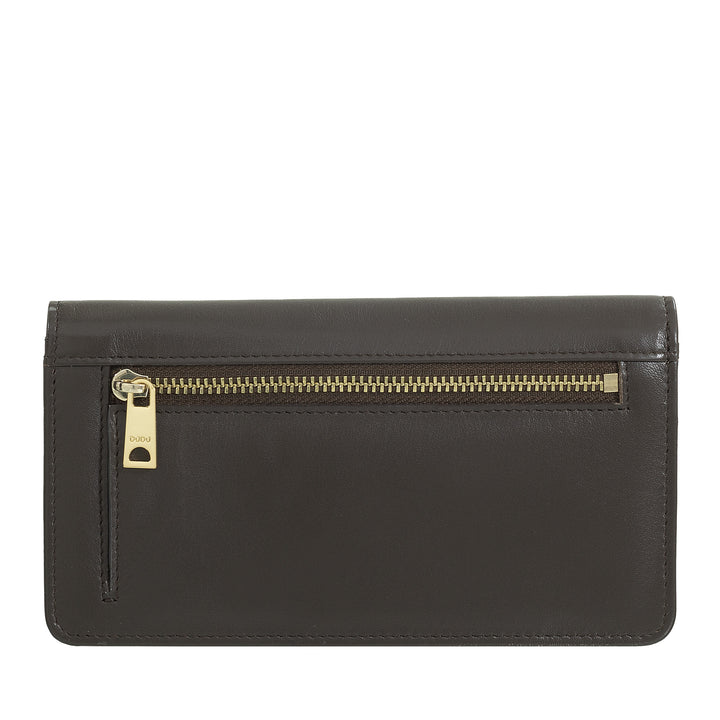 DUDU Stor damepung i flerfarvet blødt læder RFID-pose