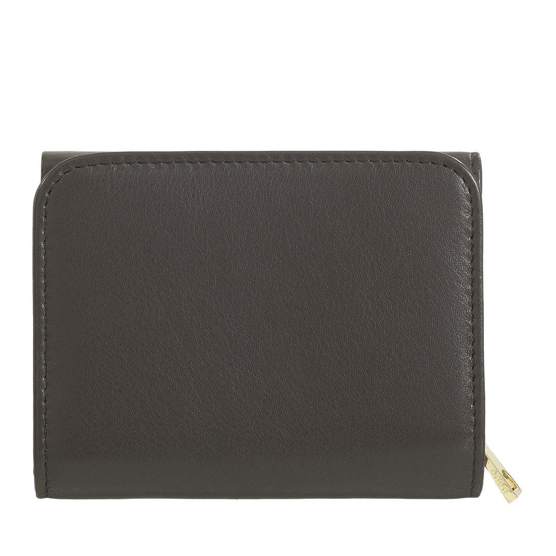 DUDU Barevná vícebarevná kožená malá RFID peněženka pro ženy