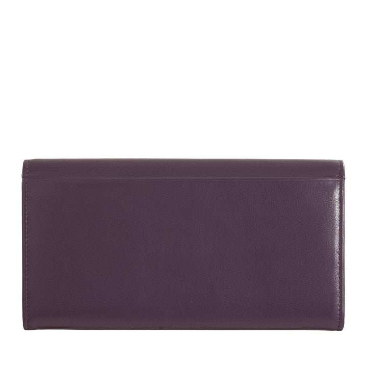 DUDU Grote damesportemonnee van gekleurd leer, Continental-portemonnee, creditcardzakken, portemonnee met ritssluiting