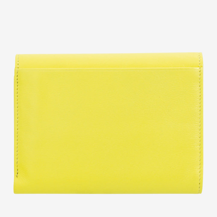 DUDU RFID-plånbok i äkta läder för kvinnor med myntväska, färgglad plånbok med dubbla flikar Kreditkortshållare Sedelhållare