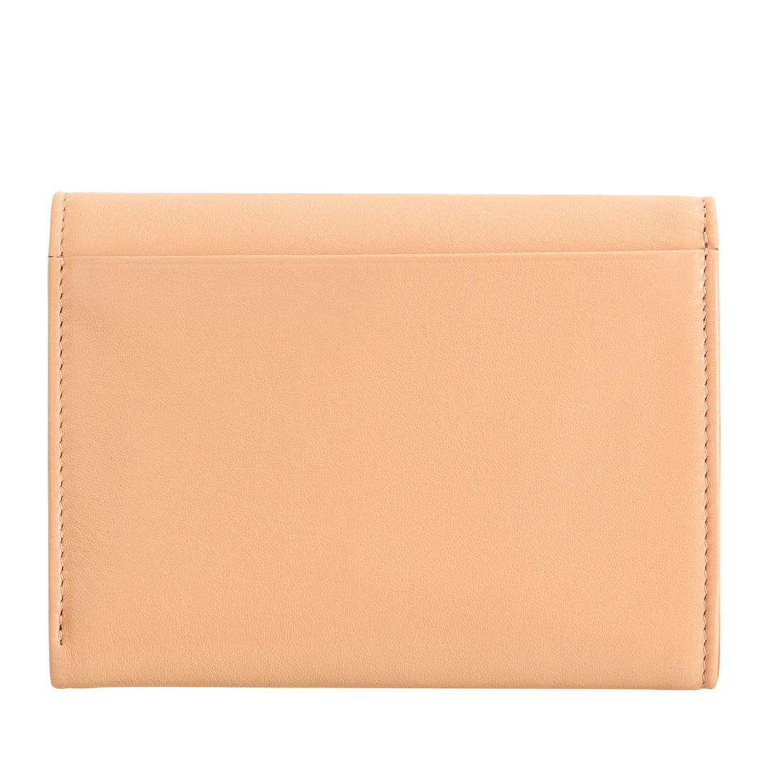 DUDU Cartera de piel auténtica RFID para mujer con monedero, cartera colorida con doble solapa, tarjetero, tarjetero para billetes