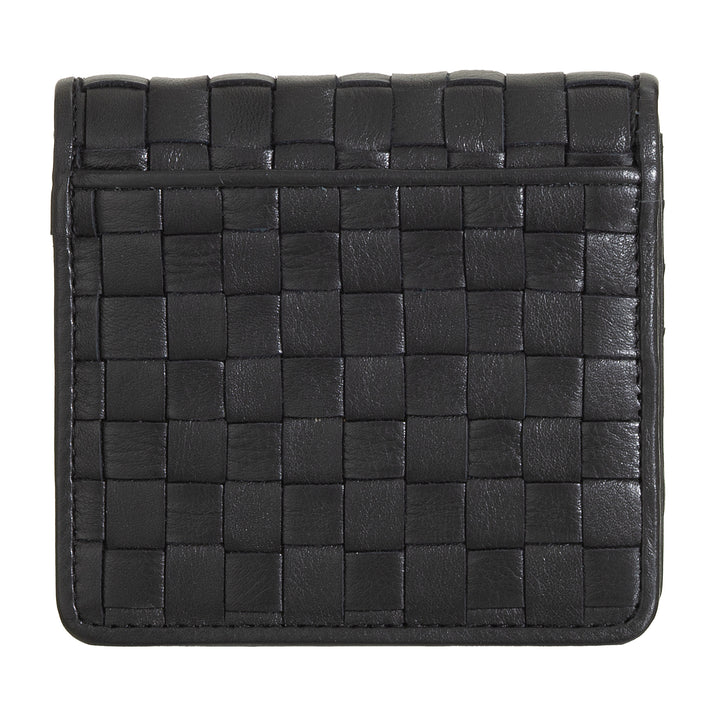 Carteira Feminina Pequena DUDU em Couro Tecido - Elegante e Compacta com Compartimentos para Cartões, Cartões, Notas e Moedas - Design Refinado