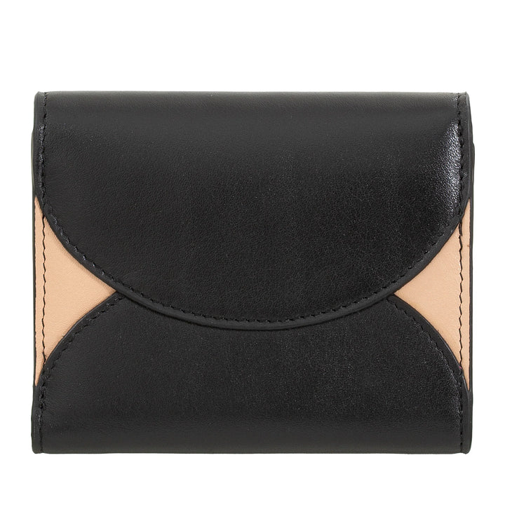 DUDU Portafoglio Donna Piccolo in Pelle Compatto con Porta Carte e Portamonete – Portafogli Donna Vera Pelle Elegante e Capiente