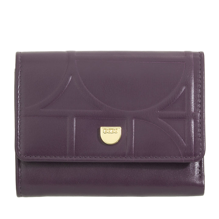 DUDU lille RFID-pung til kvinder i ægte læder med tryk, tegnebøger med lynlåslomme - elegant, kompakt til pung, perfekt til kort og mønter