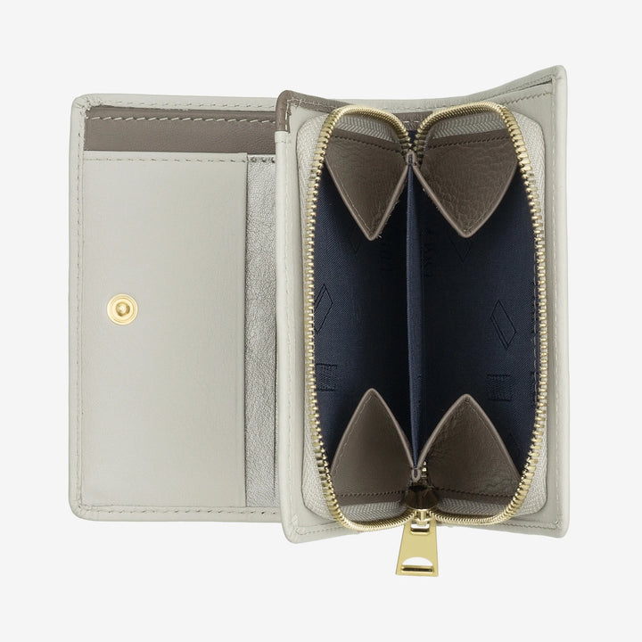 Malá dámská peněženka DUDU v barevném koženém pouzdru na karty a karty s peněženkou na zip a knoflík