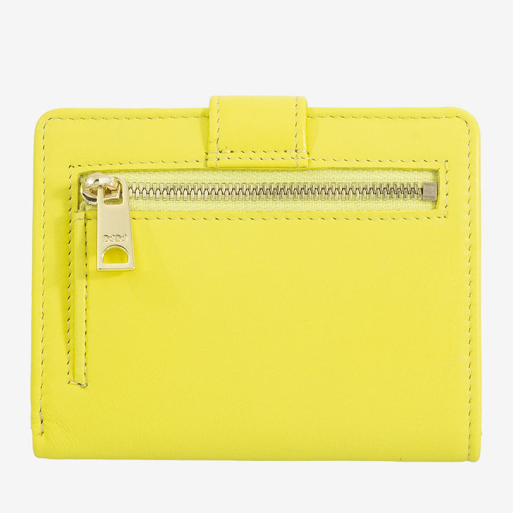 DUDU Portafoglio Donna in Pelle Vera Piccolo Portacarte in Pelle RFID con Cerniera Portamonete Banconote, Chiusura Esterna