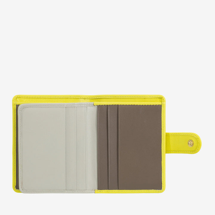 DUDU Portafoglio Donna in Pelle Vera Piccolo Portacarte in Pelle RFID con Cerniera Portamonete Banconote, Chiusura Esterna