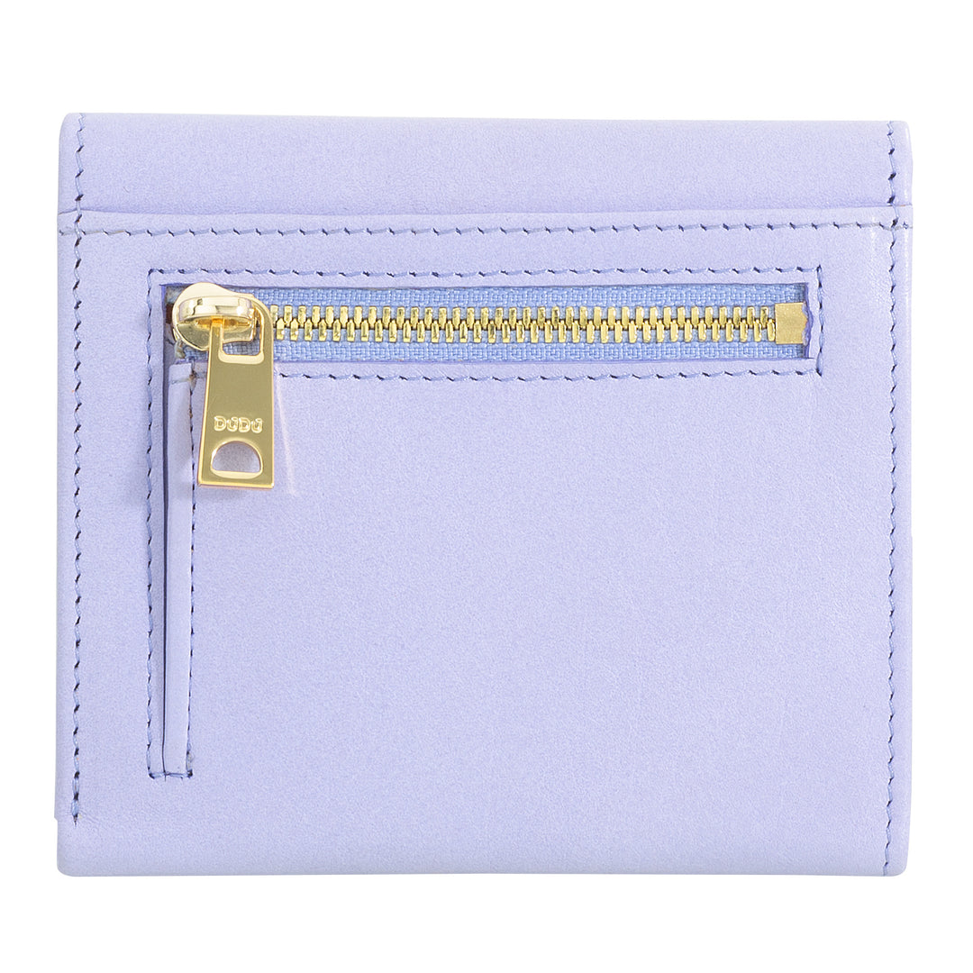 Μικρό γυναικείο πορτοφόλι DUDU από μαλακό γνήσιο δέρμα, τσέπες για κάρτες, θήκη για χαρτονομίσματα, πίσω φερμουάρ για κέρματα, πορτοφόλια RFID με κλείσιμο με έγχρωμο κουμπί