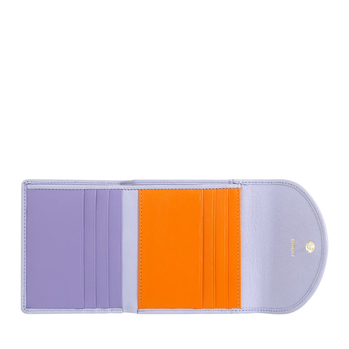 Μικρό γυναικείο πορτοφόλι DUDU από μαλακό γνήσιο δέρμα, τσέπες για κάρτες, θήκη για χαρτονομίσματα, πίσω φερμουάρ για κέρματα, πορτοφόλια RFID με κλείσιμο με έγχρωμο κουμπί