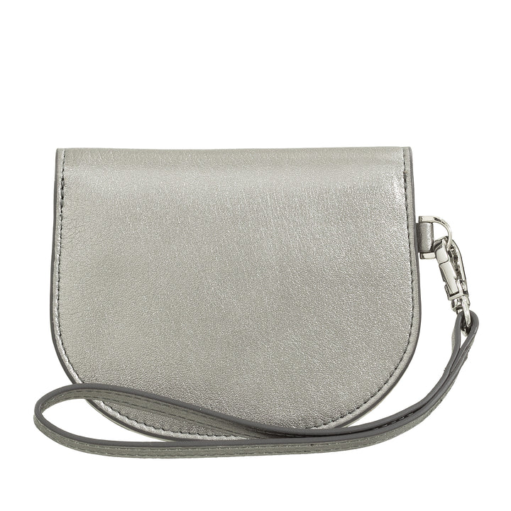 DUDU naisten nahkainen rannelompakko, pieni värikäs lompakko Kolikkosetelikorttipidike kaulanauhalla