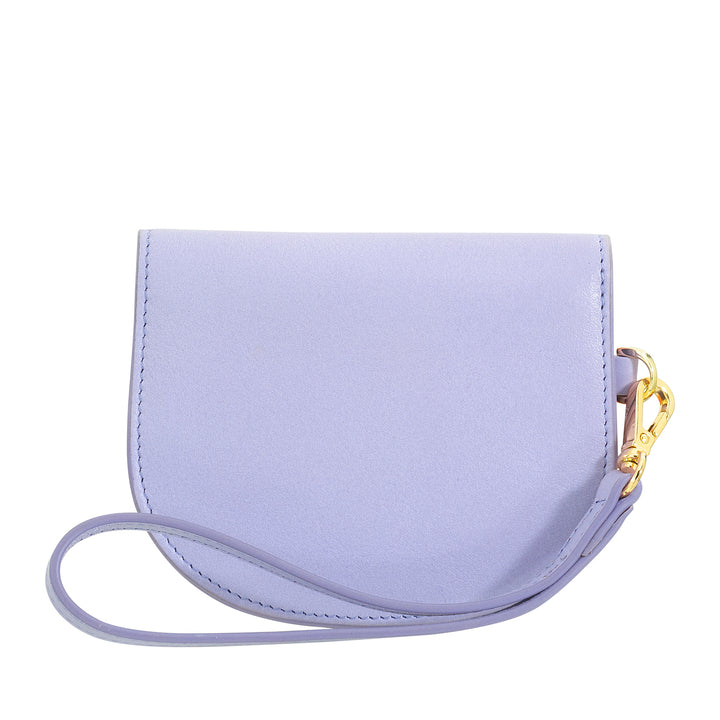 DUDU håndledspung i læder til kvinder, lille farverig tegnebog møntseddelkortholder med snor