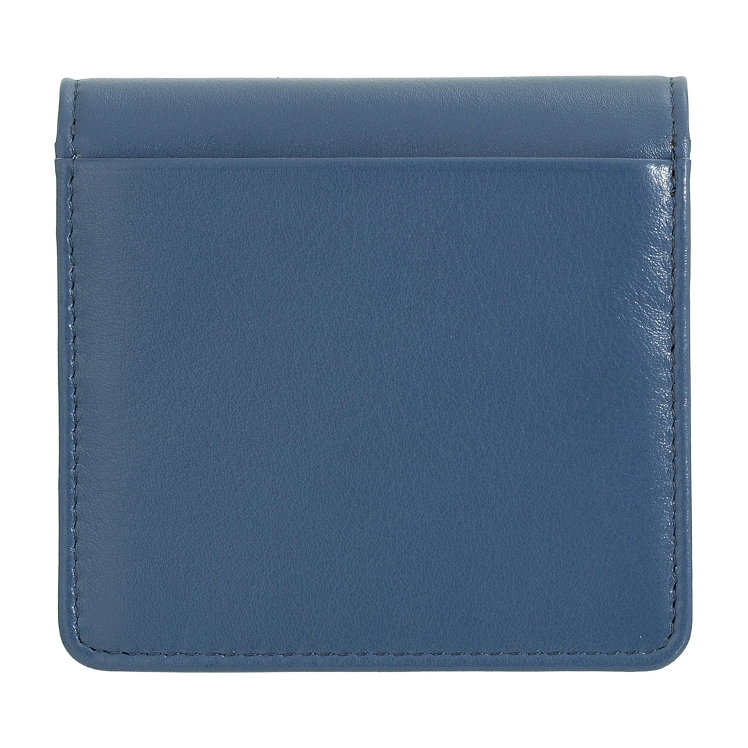 DUDU Portafoglio Donna Piccolo in Pelle Schermato RFID Colorato Ultra Compatto con Zip Interna e 8 Porta Carte Tessere