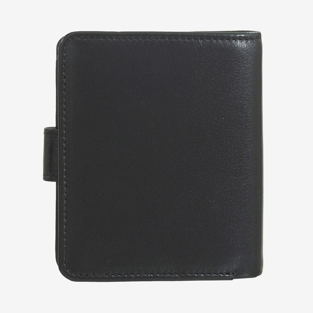 DUDU pieni naisten nahkalompakko, jossa vetoketjullinen kolikkokukkaro, kompakti kukkarolompakko nappikiinnikkeellä, setelipidike, korttipidike ja RFID-suoja