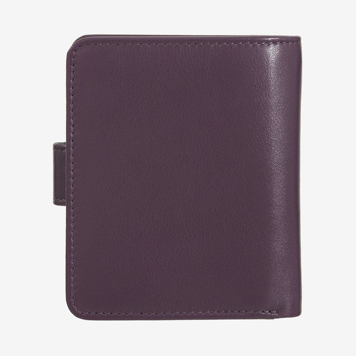 DUDU Portafoglio Piccolo Donna in Pelle con Portamonete a Cerniera, Portafoglio Compatto da Borsetta con Chiusura a Bottone, Porta Banconote, Porta Carte e Protezione RFID