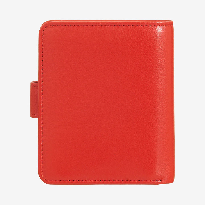 DUDU Petit Portefeuille en Cuir pour Femme avec Porte-Monnaie à Fermeture éclair, Portefeuille Compact avec Fermeture à Bouton, Porte-Billets, Porte-Cartes et Protection RFID