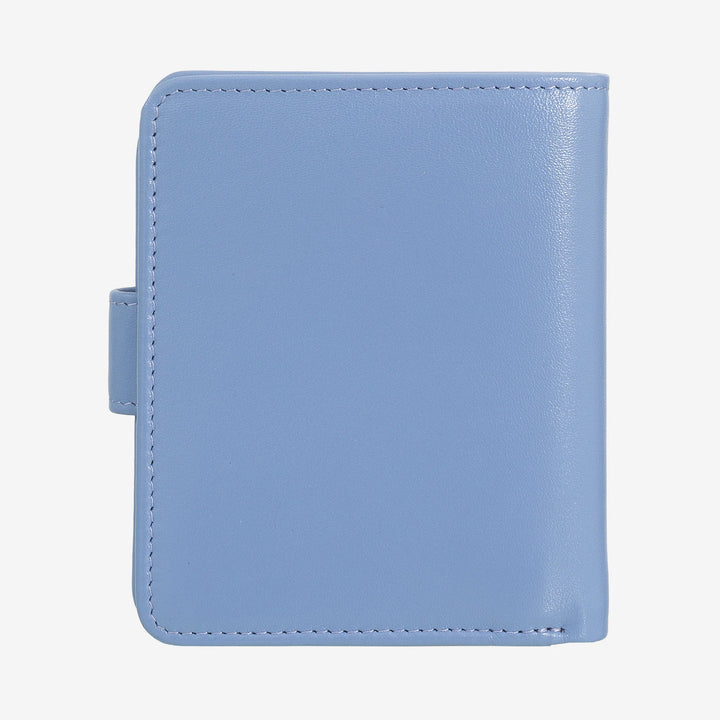 DUDU Portafoglio Piccolo Donna in Pelle con Portamonete a Cerniera, Portafoglio Compatto da Borsetta con Chiusura a Bottone, Porta Banconote, Porta Carte e Protezione RFID