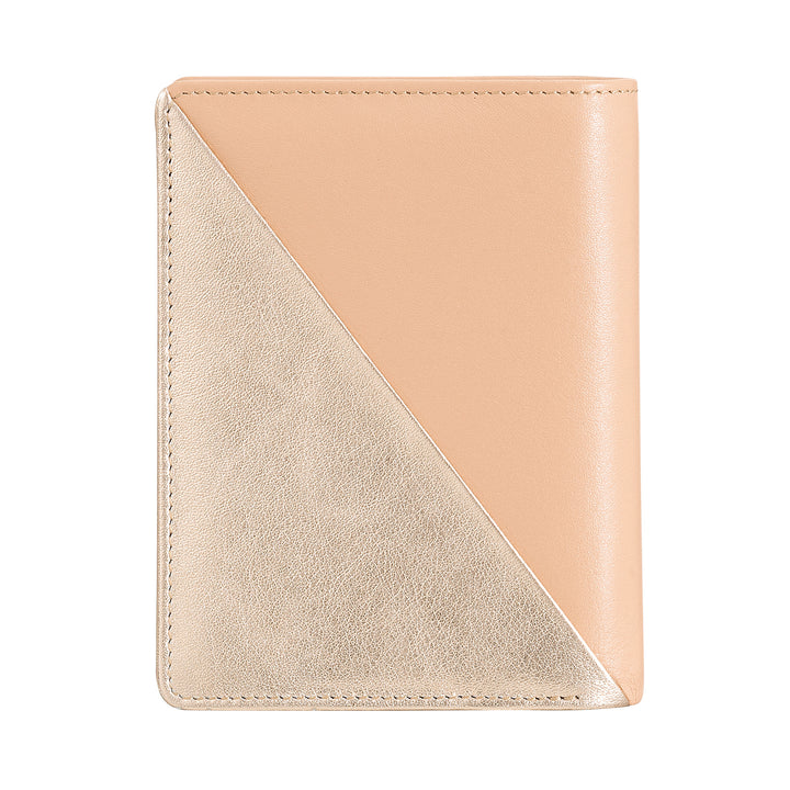 Μικρό γυναικείο πορτοφόλι DUDU σε έγχρωμη δερμάτινη κάρτα και θήκη για κάρτες με φερμουάρ και κουμπιά για κέρματα