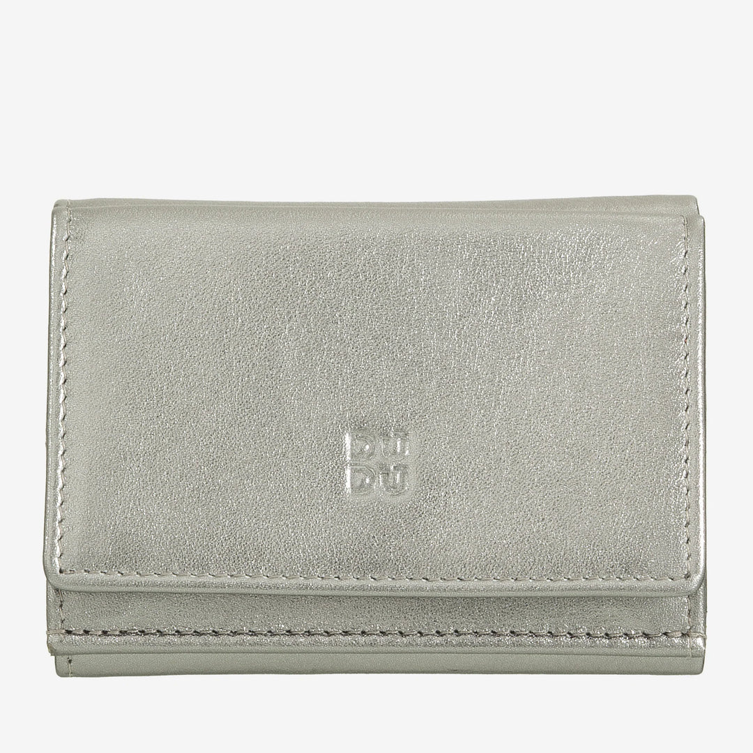 DUDU Kleine Herren-Geldbörse aus Leder, Damen-Geldbörsen, kompaktes Design mit Münzfach für Geldscheine und Karten