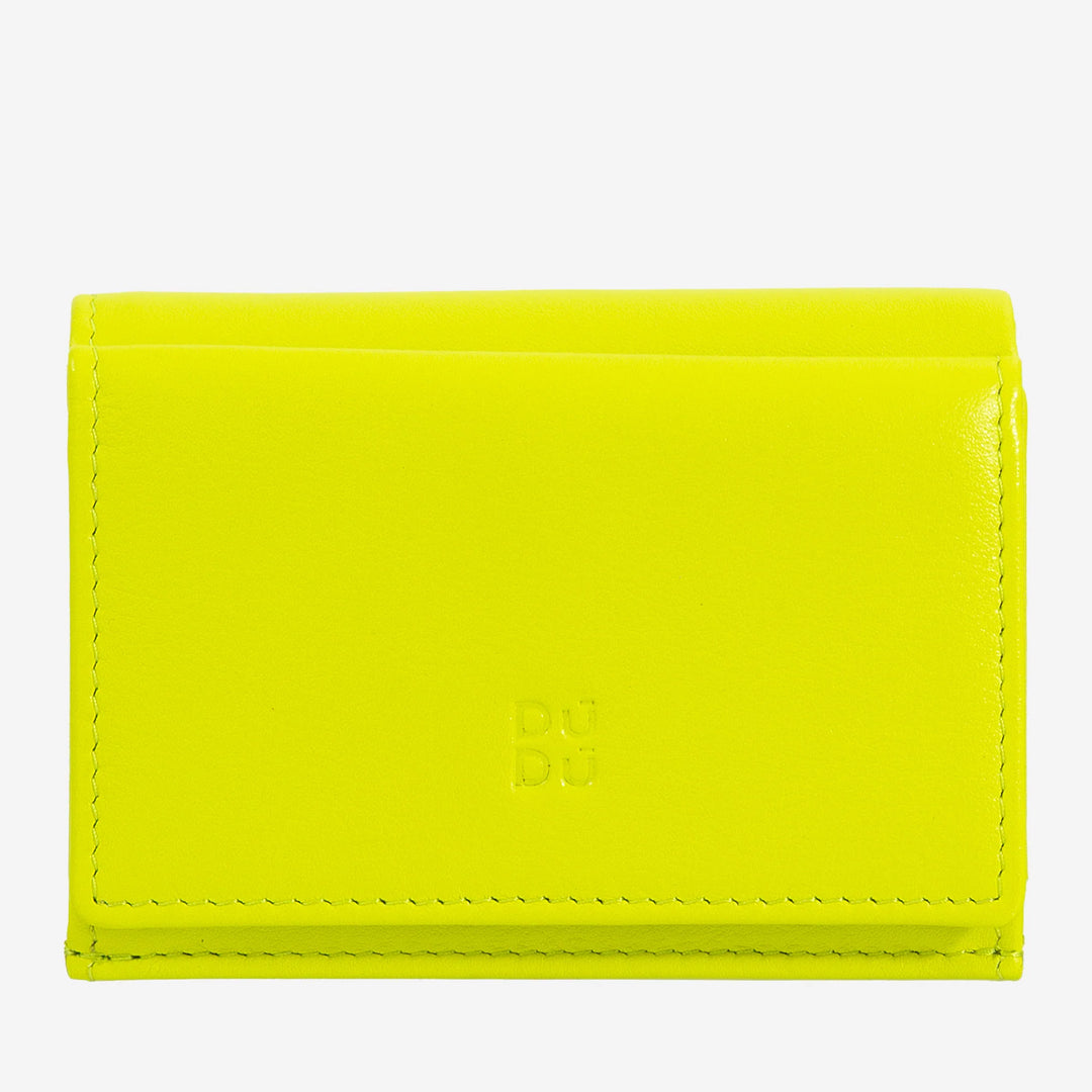 DUDU kleine herenportemonnee van leer, damesportemonnees, compact ontwerp met portemonnee voor bankbiljetten en kaarten