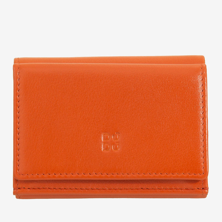 Carteira masculina pequena DUDU em couro, carteiras femininas, design compacto com porta-moedas para notas e cartões