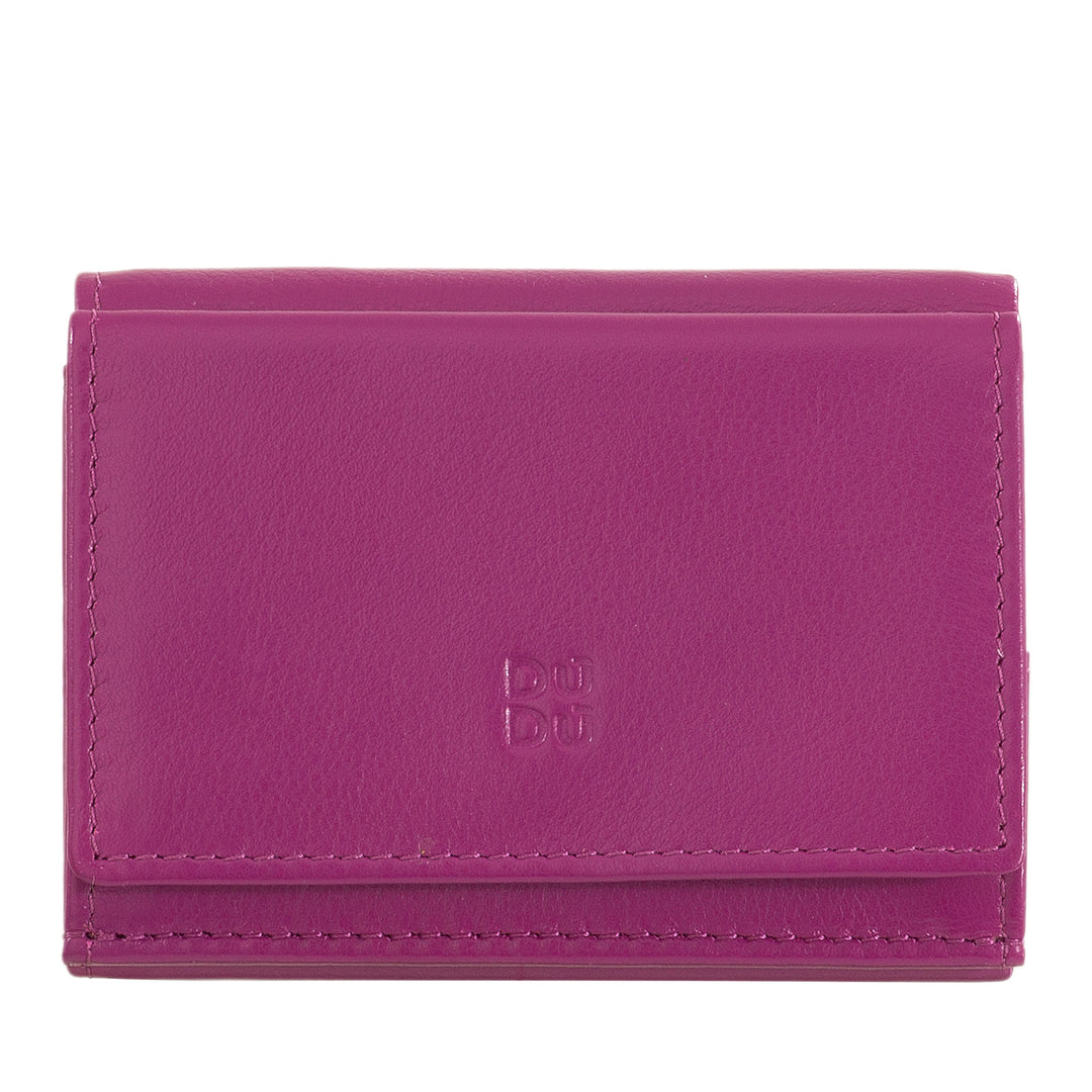 DUDU lille herrepung i læder, damepunge, kompakt design med møntpung til sedler og kort