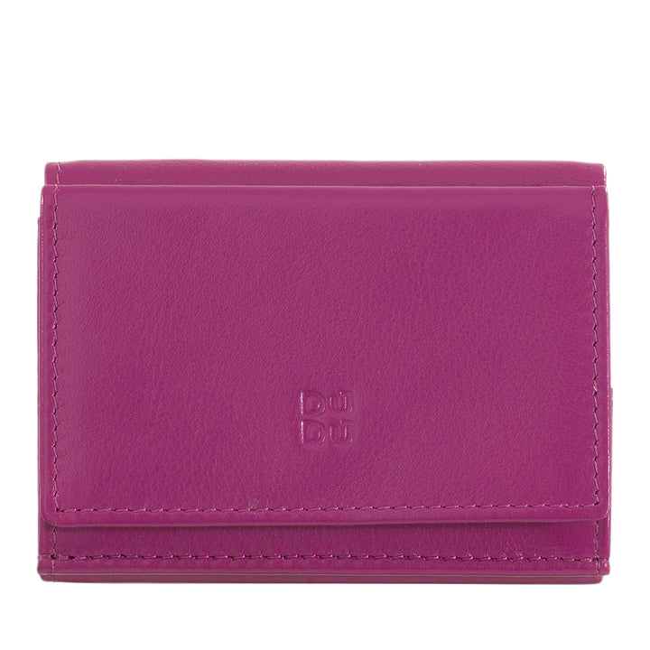 DUDU lille herrepung i læder, damepunge, kompakt design med møntpung til sedler og kort