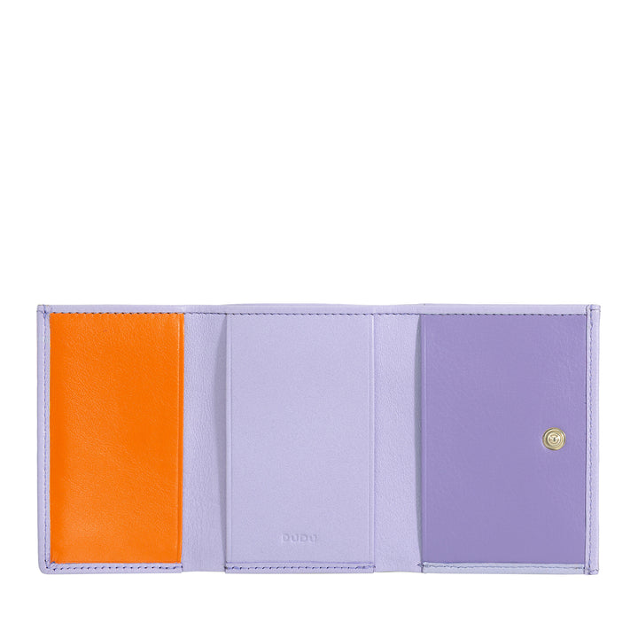 DUDU Small Men's Wallet in Leather, Women's Wallets, Compact Design with Coin Purse for Banknotes and Cards