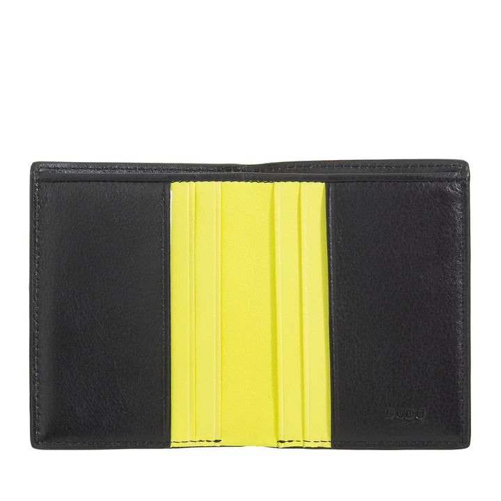 DUDU lille pung til mænd og kvinder i læder - kompakt og minimal lommepung, elegant med rum til kort og sedler