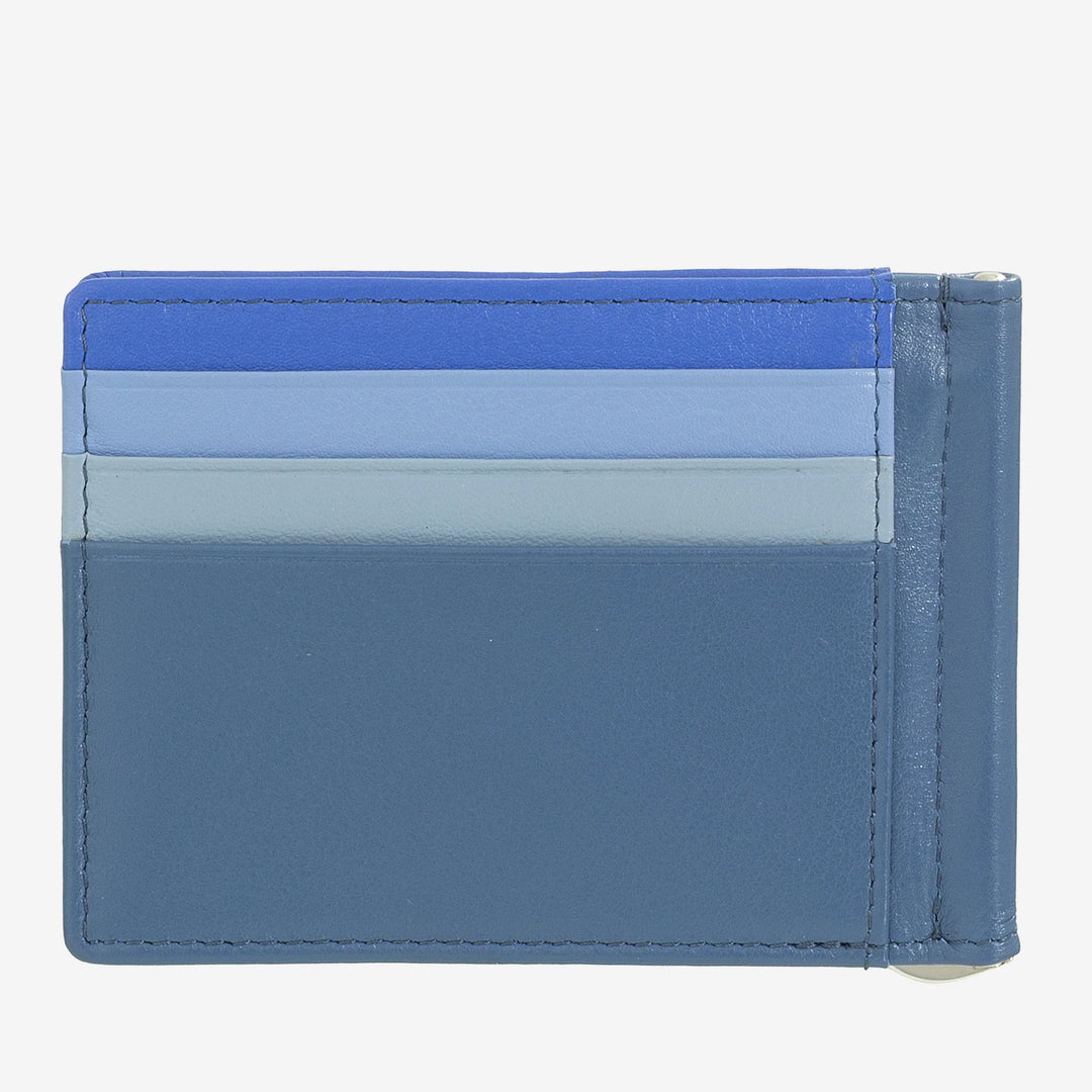 DUDU férfi pénztárca bőr pénzkapoccsal, hitelkártyatartóval, bankjegykapcsos vékony kártyatartóval