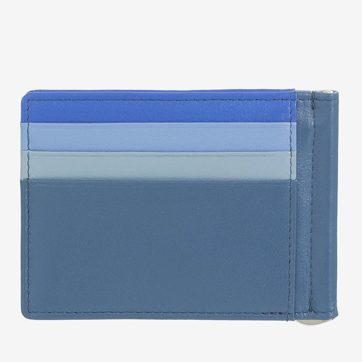 DUDU férfi pénztárca bőr pénzkapoccsal, hitelkártyatartóval, bankjegykapcsos vékony kártyatartóval