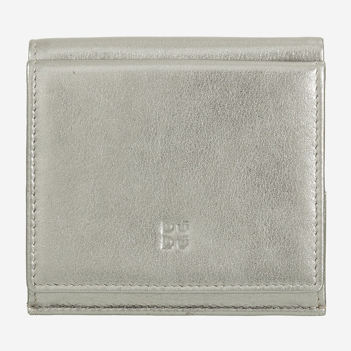 DUDU Veelkleurige leren RFID-portemonnee voor pasjes en munten