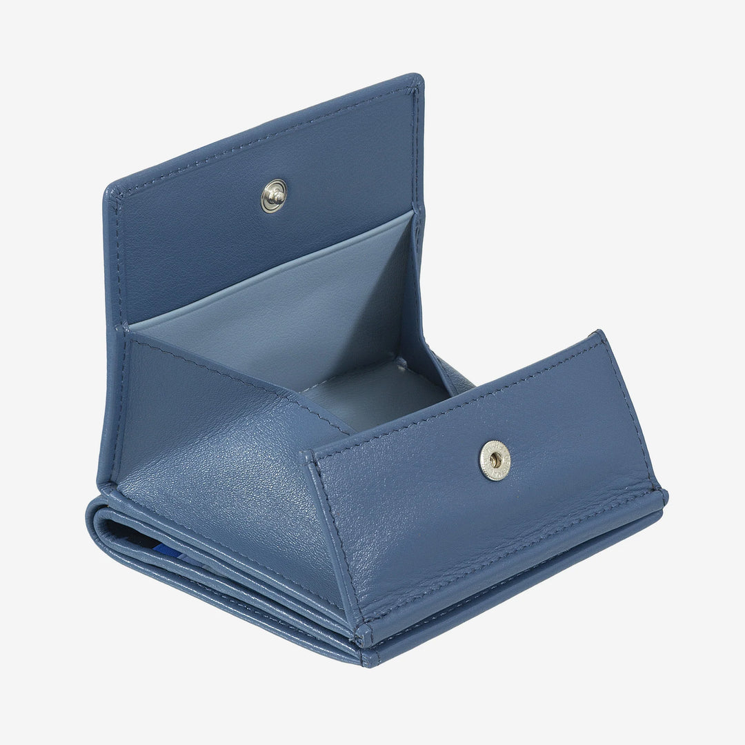 DUDU Veelkleurige leren RFID-portemonnee voor pasjes en munten