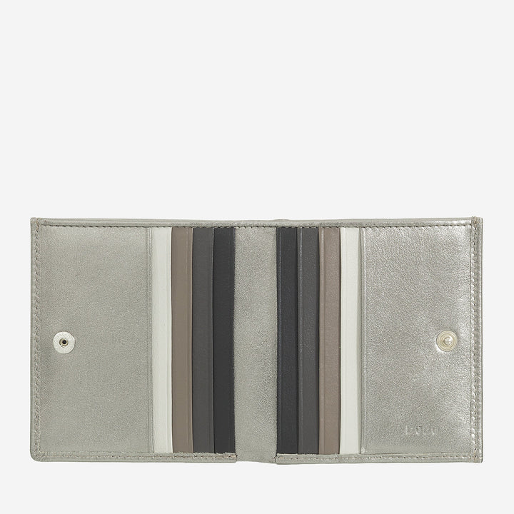 DUDU Veelkleurige leren RFID-portemonnee voor pasjes en munten