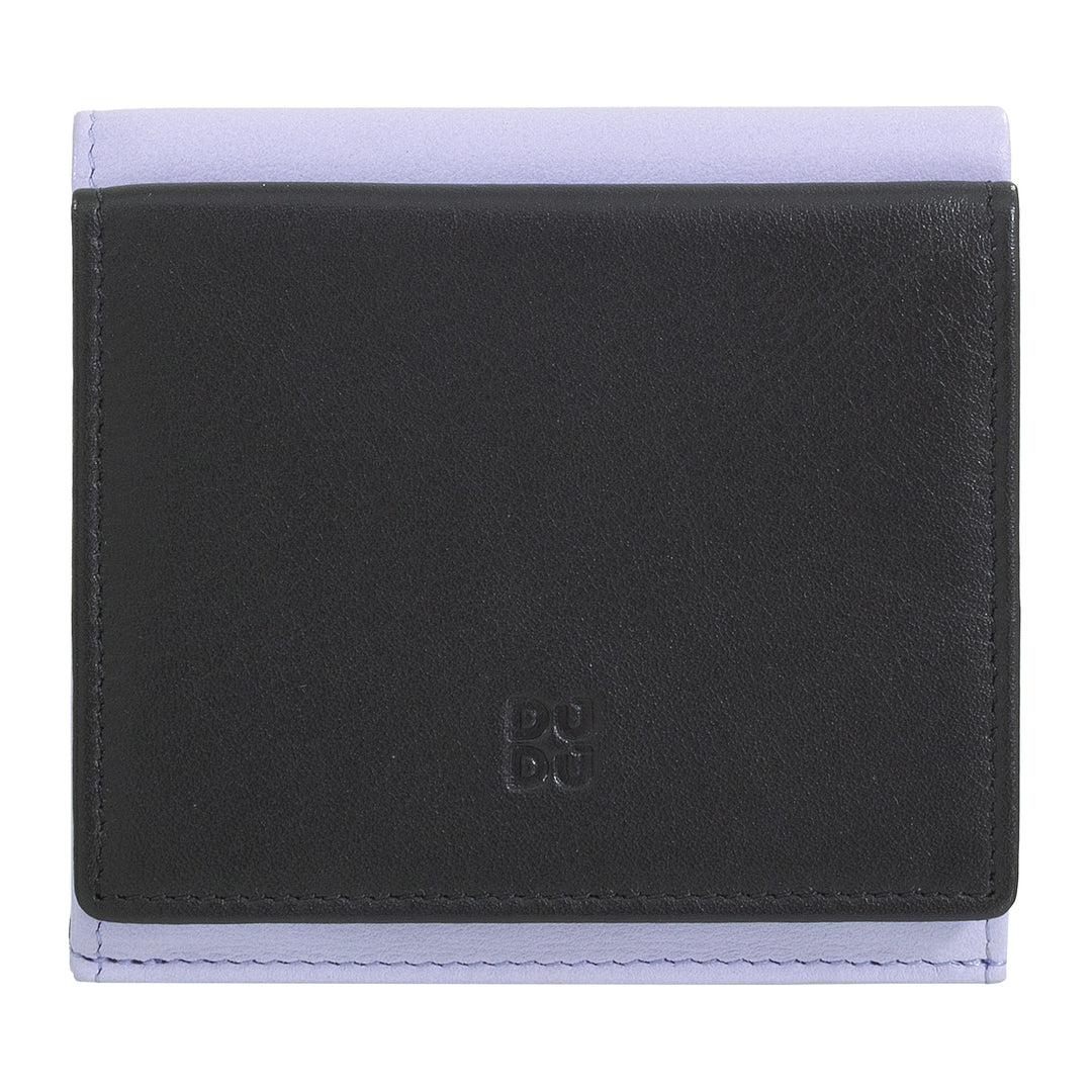 DUDU Multifarvet læder RFID pung til kort og mønter