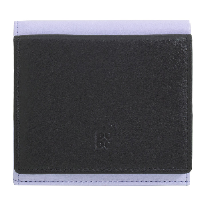 DUDU Multifarvet læder RFID pung til kort og mønter