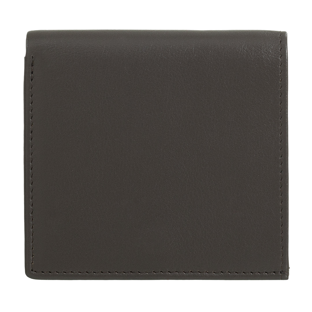 DUDU Cartera RFID de piel multicolor para tarjetas y monedas