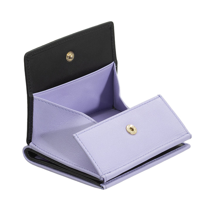 DUDU Multifarvet læder RFID pung til kort og mønter