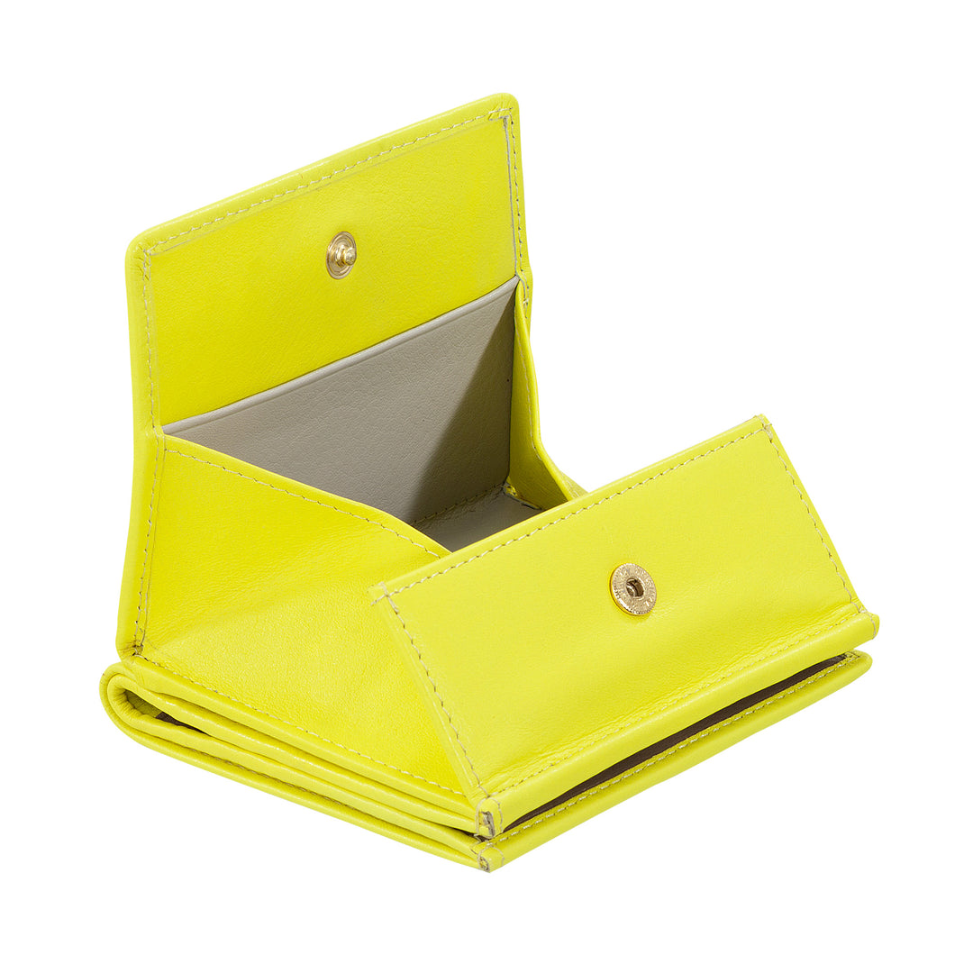 DUDU Multifarvet læder RFID pung til kort og mønter