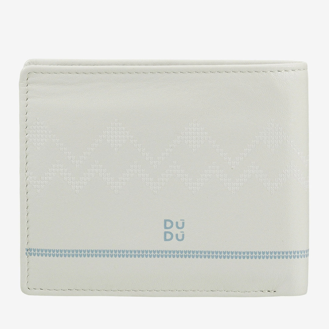 DUDU Lille Après Ski-læderpung til mænd – Kompakt møntpung, kort- og seddelholder, vinterdesign