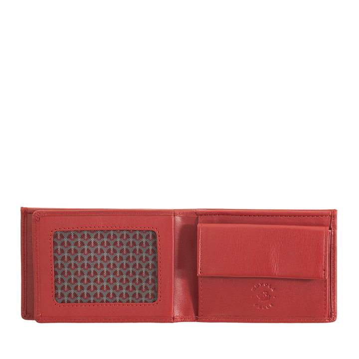 Nuvola Pelle Mini lille herrepung i nappalæder til jakkelomme med møntpung