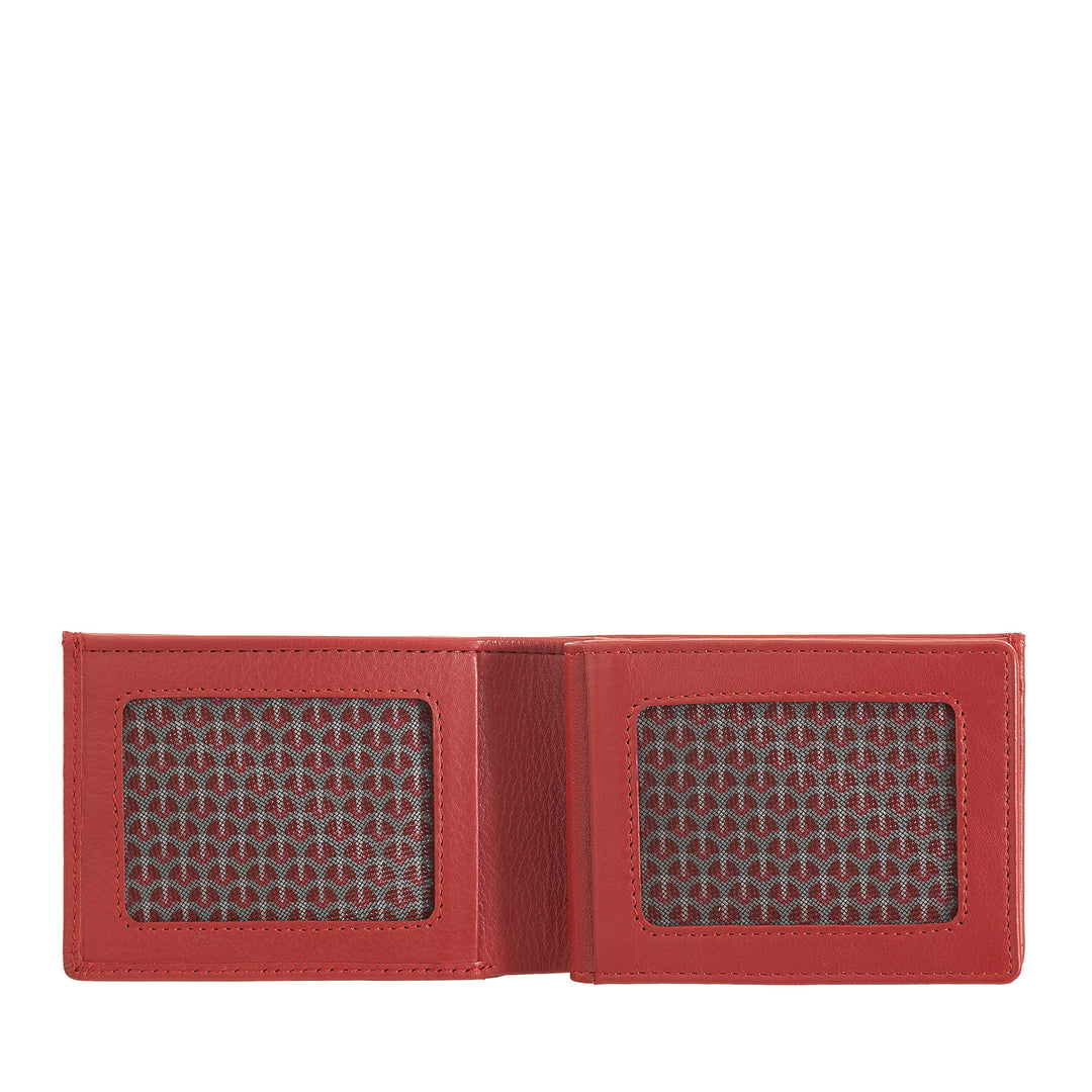 Nuvola Pelle Mini lille herrepung i nappalæder til jakkelomme med møntpung