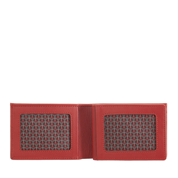 Nuvola Pelle Mini lille herrepung i nappalæder til jakkelomme med møntpung