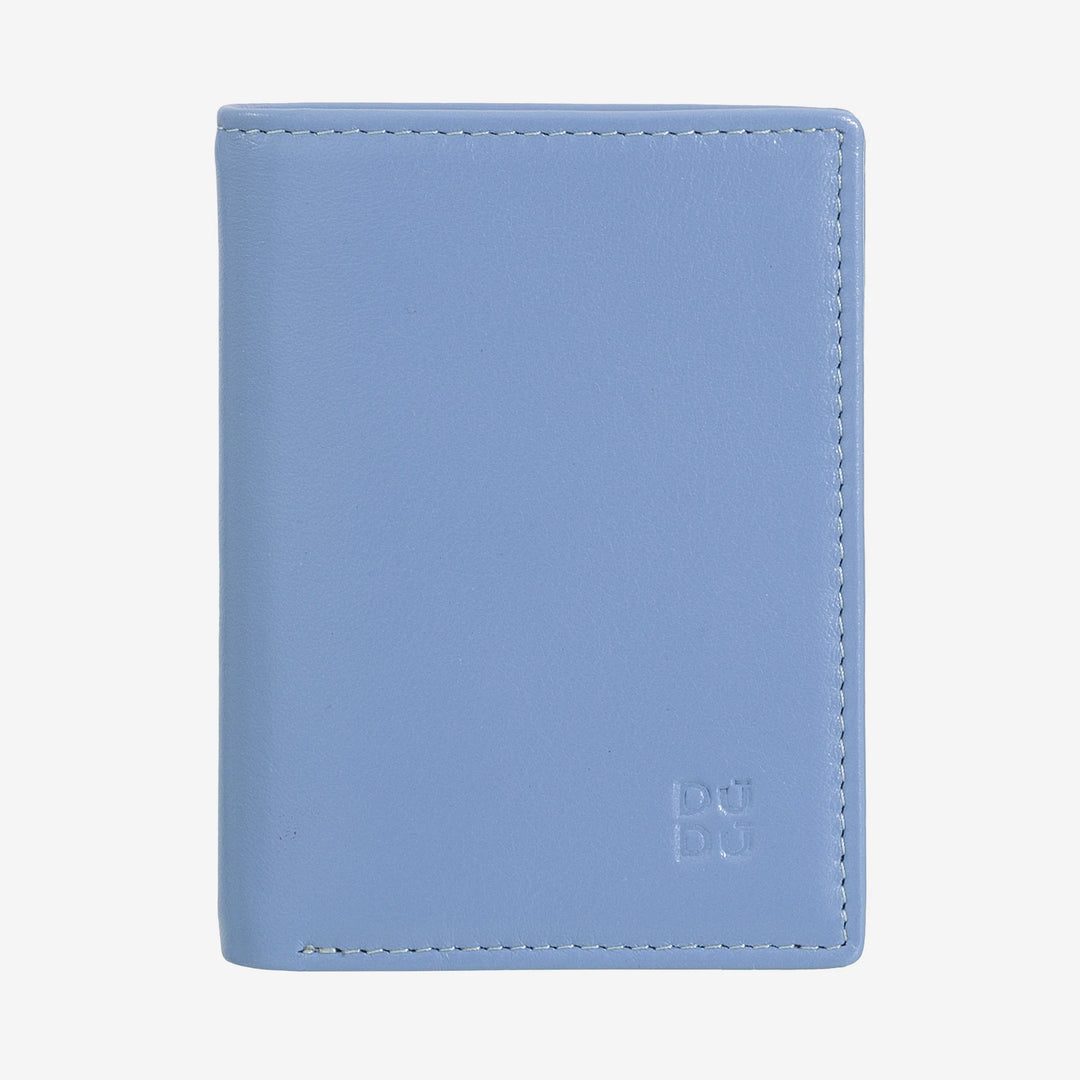 DUDU Portafoglio Uomo in Pelle, Portafoglio Uomo Slim con Porta Carte di Credito, Porta Banconote Contanti, Piccolo e Compatto, con Protezione RFID