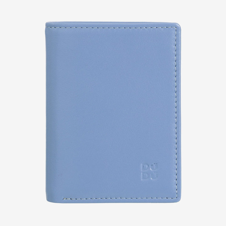 DUDU Portafoglio Uomo in Pelle, Portafoglio Uomo Slim con Porta Carte di Credito, Porta Banconote Contanti, Piccolo e Compatto, con Protezione RFID