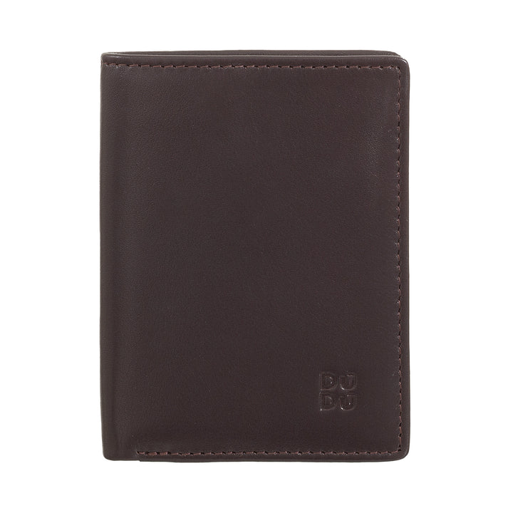 DUDU Portefeuille en cuir pour homme, portefeuille fin pour homme avec porte-carte de crédit, porte-billets, petit et compact, avec protection RFID