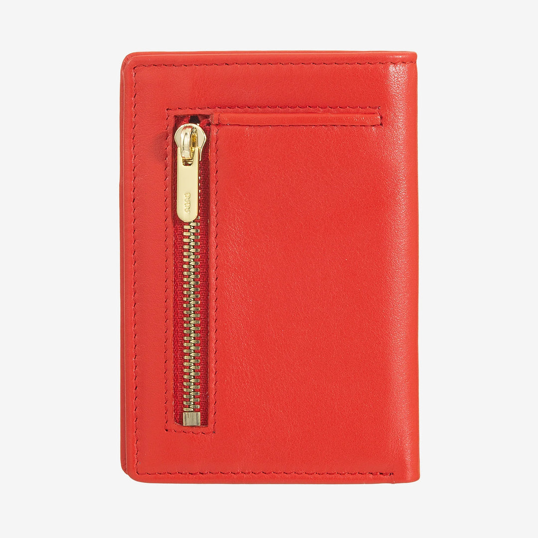 Ανδρικό μικρό δερμάτινο πορτοφόλι DUDU, ανδρικό πορτοφόλι συμπαγές λεπτό με θήκη πιστωτικής κάρτας, θήκη τραπεζογραμματίων μετρητών, φερμουάρ τσαντάκι κερμάτων, με προστασία RFID