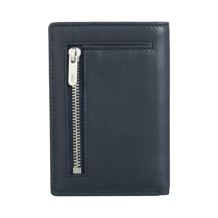 DUDU Petit Portefeuille en Cuir pour Homme, Portefeuille Compact et Mince pour Homme avec Porte-Carte de crédit, Porte-Billets d'argent, Porte-Monnaie Zippé, avec Protection RFID